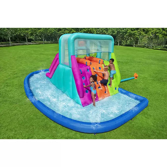 3 Color Slide Kids Water Inflatable Park + 1 Blower, 1 Repair Kit, 1 Storage Bag, 10 Bounce Pile, 1 Hose Assembly (Multiple Colors)
